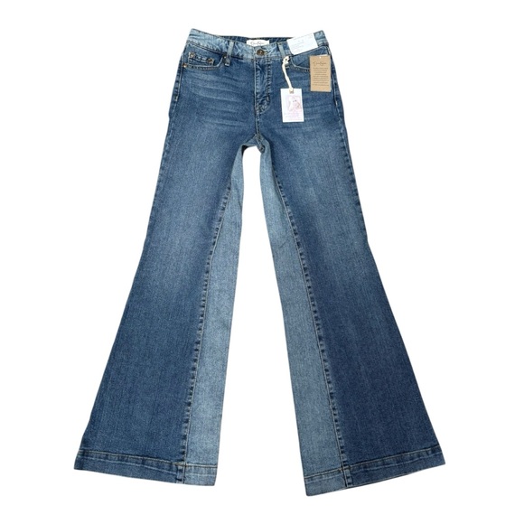 NWT Jessica Simpson Lived-In Vintage Flare Wide Leg Jeans Size 25 - Picture 1 of 9
